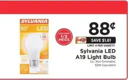 ShopRite Sylvania LED A19 Light Bulb offer