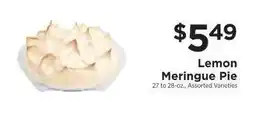 ShopRite Lemon Meringue Pie offer