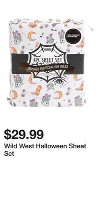 TJ Maxx Wild West Halloween Sheet Set offer