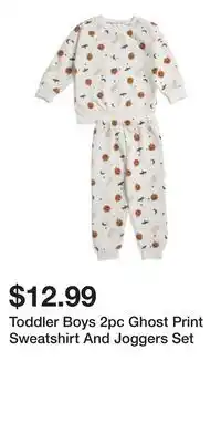 TJ Maxx Toddler Boys 2pc Ghost Print Sweatshirt And Joggers Set offer