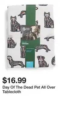 TJ Maxx Day Of The Dead Pet All Over Tablecloth offer