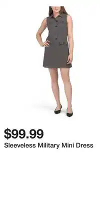TJ Maxx Sleeveless Military Mini Dress offer