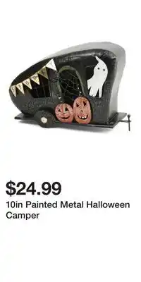 TJ Maxx 10in Painted Metal Halloween Camper offer