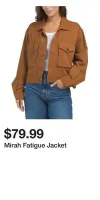 TJ Maxx Mirah Fatigue Jacket offer