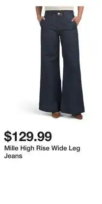 TJ Maxx Mille High Rise Wide Leg Jeans offer
