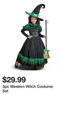 TJ Maxx 3pc Western Witch Costume Set offer