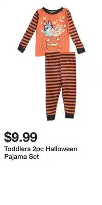 TJ Maxx Toddlers 2pc Halloween Pajama Set offer