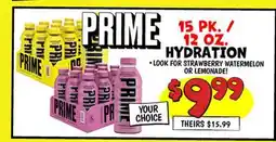 Ollie's PRIME HYDRATION offer
