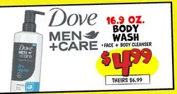 Ollie's Dove MEN+CARE BODY WASH offer