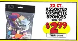 Ollie's ASSORTED COSMETIC SPONGES offer