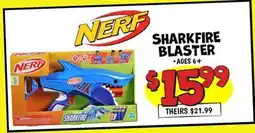 Ollie's NERF SHARKFIRE BLASTER offer