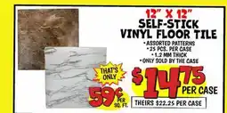 Ollie's 12 X 12 SELF-STICK VINYL FLOOR TILE offer