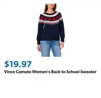 Sam's Club Vince Camuto Women's Back to School Sweater offer