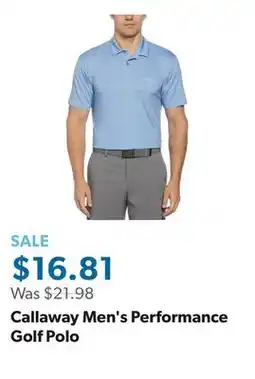 Sam's Club Callaway Men's Performance Golf Polo offer