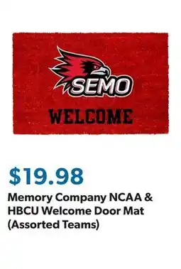 Sam's Club Memory Company NCAA & HBCU Welcome Door Mat (Assorted Teams) offer