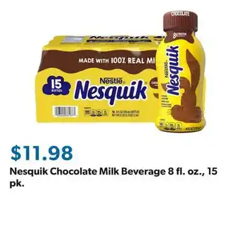 Sam's Club Nesquik Chocolate Milk Beverage 8 fl. oz., 15 pk offer