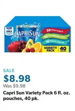 Sam's Club Capri Sun Variety Pack 6 fl. oz. pouches, 40 pk offer