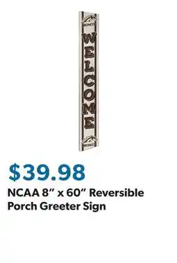 Sam's Club NCAA 8 x 60 Reversible Porch Greeter Sign offer