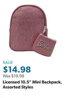 Sam's Club Licensed 10.5 Mini Backpack, Assorted Styles offer