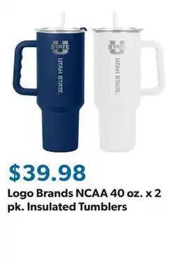 Sam's Club Logo Brands NCAA 40 oz. x 2 pk. Insulated Tumblers offer