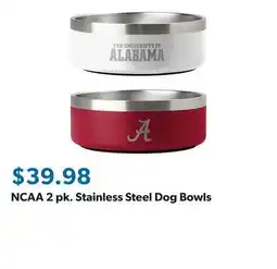 Sam's Club NCAA 2 pk. Stainless Steel Dog Bowls offer