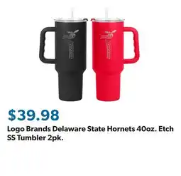 Sam's Club Logo Brands Delaware State Hornets 40oz. Etch SS Tumbler 2pk offer