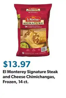 Sam's Club El Monterey Signature Steak and Cheese Chimichangas, Frozen, 14 ct offer