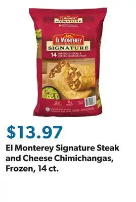 Sam's Club El Monterey Signature Steak and Cheese Chimichangas, Frozen, 14 ct offer