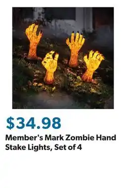 Sam's Club Member's Mark Zombie Hand Stake Lights, Set of 4 offer