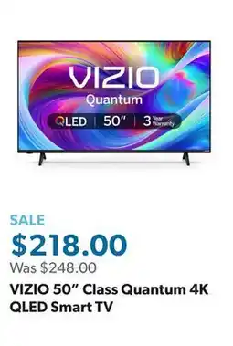Sam's Club VIZIO 50 Class Quantum 4K QLED Smart TV offer