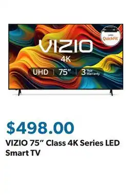 Sam's Club VIZIO 75 Class 4K Series LED Smart TV offer