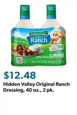 Sam's Club Hidden Valley Original Ranch Dressing, 40 oz., 2 pk offer