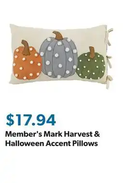 Sam's Club Member's Mark Harvest & Halloween Accent Pillows offer