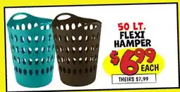 Ollie's 50 LT. FLEXI HAMPER offer