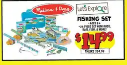 Ollie's Melissa & Doug. FISHING SET offer