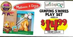 Ollie's MELISSA & DOUG CAMPING S'MORES 23 PLAY SET offer