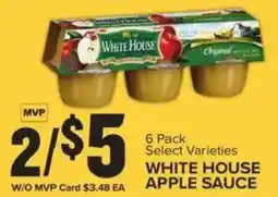Food Lion White house apple sauce offer