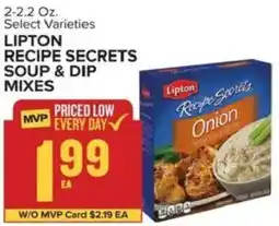 Food Lion Lipton recipe secrets soup & dip mixes offer