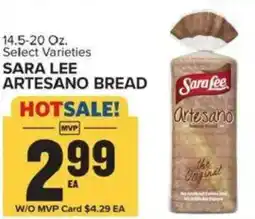 Food Lion Sara lee artesano bread offer