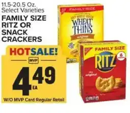 Food Lion Family size ritz or snack crackers offer