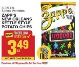 Food Lion Zapp's new orleans kettle style potato chips offer