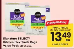 ACME Signature SELECT Kitchen Flex Trash Bags Value Pack offer