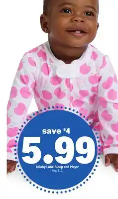 Meijer lullaby LANE Sleep and Plays offer