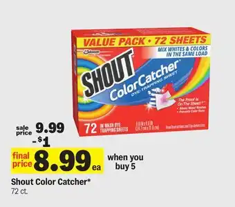 Meijer Shout Color Catcher offer