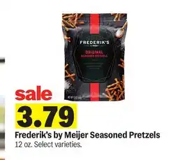 Meijer Frederik's by Meijer Seasoned Pretzels offer