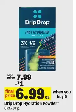 Meijer Drip Drop Hydration Powder offer