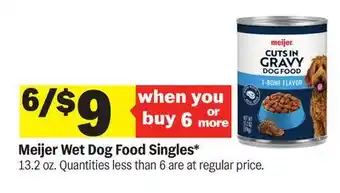 Meijer Meijer Wet Dog Food Singles offer