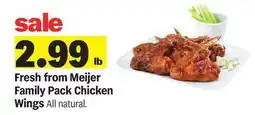 Meijer Fresh from Meijer Family Pack Chicken Wings offer