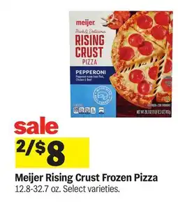Meijer Meijer Rising Crust Frozen Pizza offer