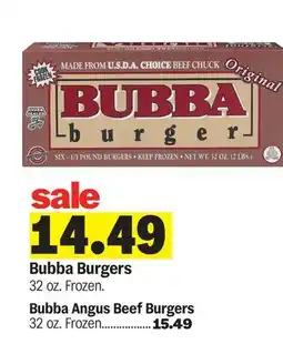 Meijer Bubba Burgers offer